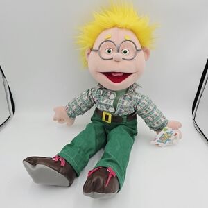Colorful Plush Puppet with Glasses